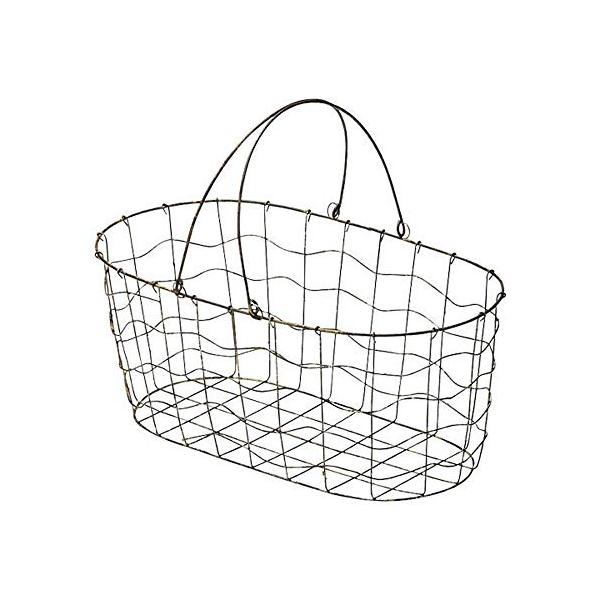 ワイヤーバスケット アンティーク35cm 55-39 : べるおさ本舗 - 通販
