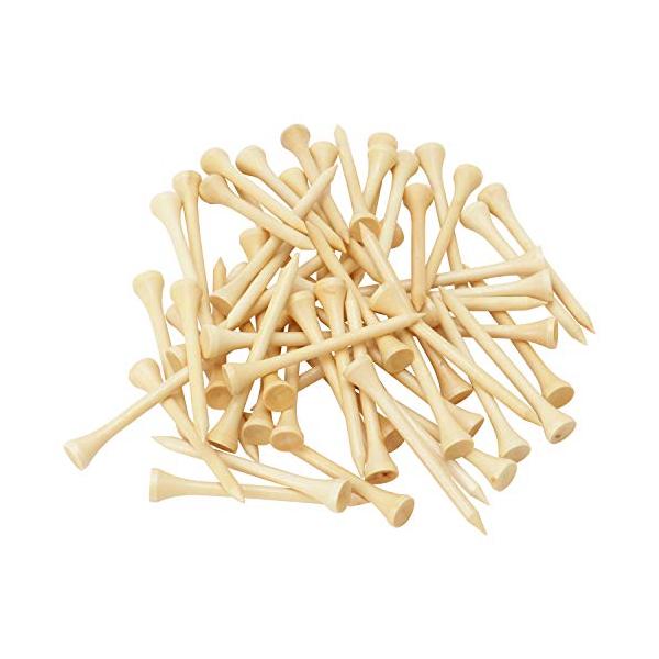 他サイト： Tabata(タバタ) ゴルフ ティー ロングティー ウッドティー ロング 70mm 60本入り ニス OEM TEEAZNNLの商品画像