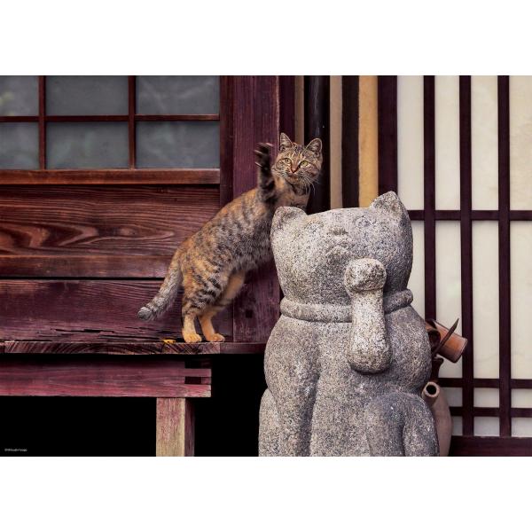 わち　500ピース ジグソーパズル 38×53cm 猫会議へ行こう　布触感 beruosa_s-b076jmtcpc-20240105