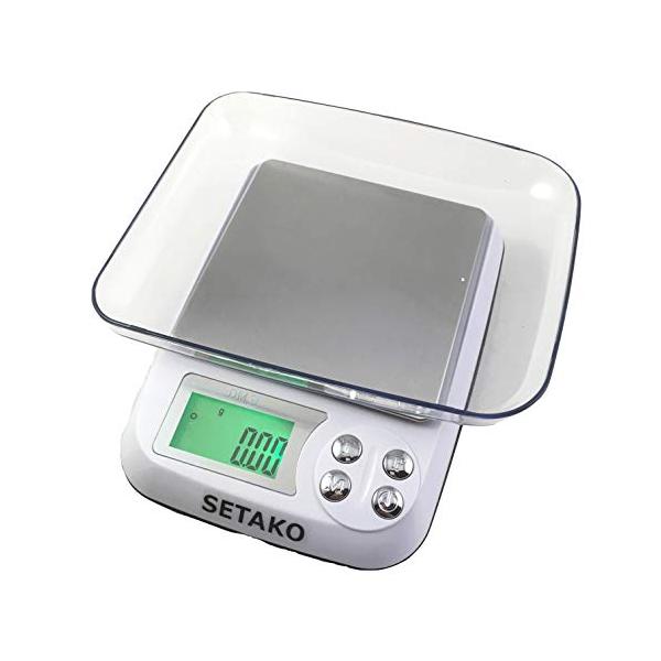 【ご購入後の当店からの連絡はご登録のメールアドレスに通知いたします。必ずご確認ください】SETAKO 勢田工業 0.01g単位で最大500g計量 デジタルスケール キッチンスケール 精密はかり 電子秤 日本語説明書付
