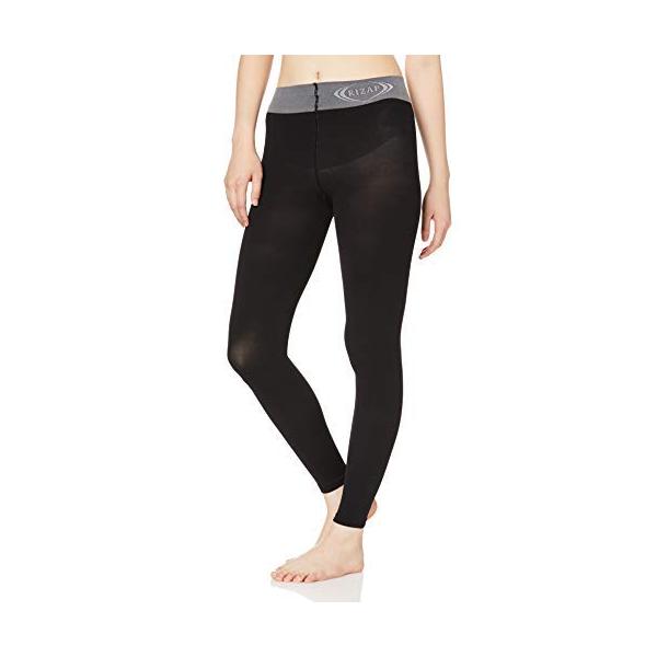 他サイト： [グンゼ] 着圧レギンス RIZAPライザップ あったかレギンス はいて歩いてカロリー消費アップ 10分丈 80デニール レディース ブラック(冬用)の商品画像