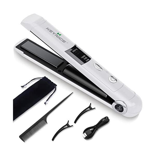 KEYNICE コードレスヘアアイロン ヘアアイロン コードレス メンズ ミニ
