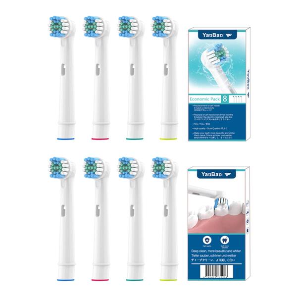 他サイト： WyFun ブラウン オーラルB 対応 電動歯ブラシ 替えブラシ ベーシックブラシ EB20 8本 ホワイトの商品画像