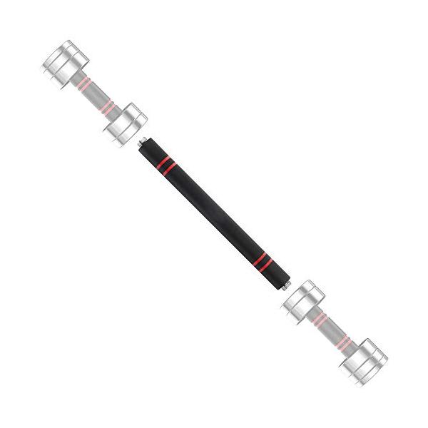 中実の純鋼製接続棒 Northdeer製ダンベル専用 2つのダンベルを接続可能 1.7kg 40cm