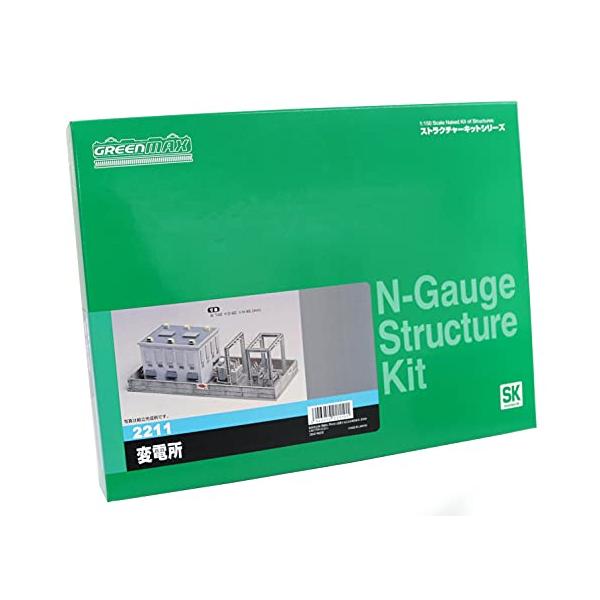 グリーンマックス Nゲージ 変電所 2211 未塗装ストラクチャーキット 鉄道模型用品
