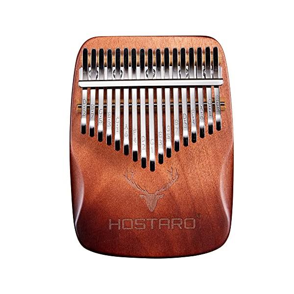 新品　コア　カリンバ　ハードケース付き Hostaro カリンバ 親指ピアノ ソリッド 17キー 人気 高級保護