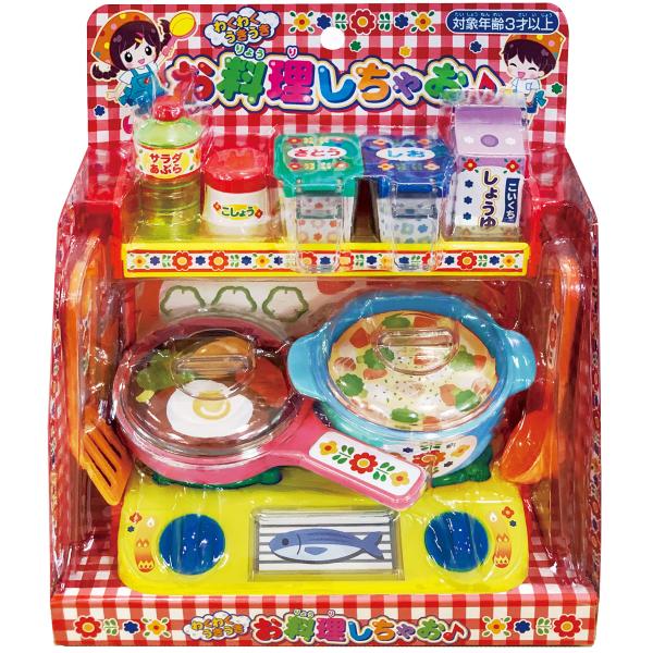 【ご購入後の当店からの連絡はご登録のメールアドレスに通知いたします。必ずご確認ください】【商品概要】対象年齢:3歳以上ガスレンジやお鍋にフライパン、調味料も盛りだくさんで、お料理あそびが楽しめます。付属のお料理シートは切り取って遊べます。商...