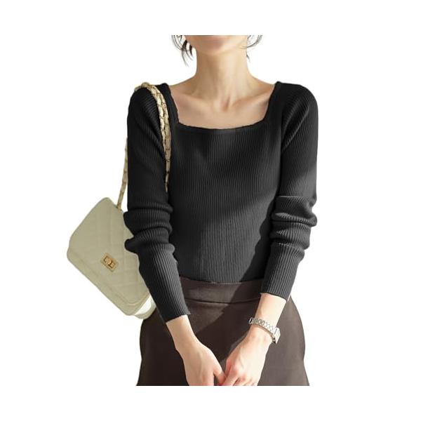 【ご購入後の当店からの連絡はご登録のメールアドレスに通知いたします。必ずご確認ください】【商品概要】この冬大活躍間違いなし。絶対欲しいニューベーシックニット。程よく厚みのあるしなやかな細リブで華奢な女っぽさを演出。伸縮性が良く、ボディライン...