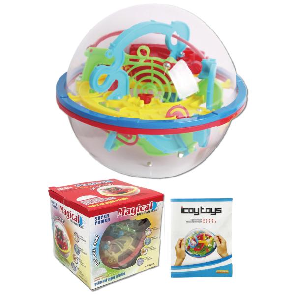 【ご購入後の当店からの連絡はご登録のメールアドレスに通知いたします。必ずご確認ください】【商品概要】【商品名】迷宮ボール 3D立体迷路【サイズ】Sサイズ：直径12ｃｍ　丸型【セット内容】・迷宮ボール本体・説明書・専用パッケージ　※説明書は英...