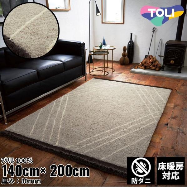 【新品未使用ですが…】東リ ラグ 140×200 ライトグレージュ 直接引取可 to_tor3807_top_01.jpg