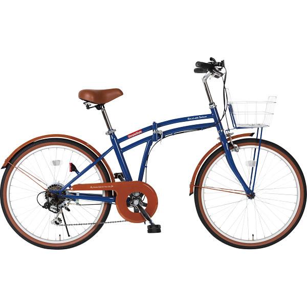 シンプルスタイル 24型折み畳自転車 自転車 アウトドア ご自宅用