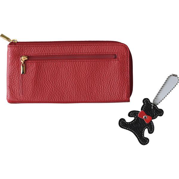 ギフト】良品工房 日本製牛革型押ラウンド財布 ギフト】良品工房 日本