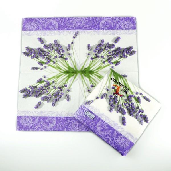 POPでカラフルなものから、シックなデザインまで幅広く楽しめるPAPER+DESIGN。日常使いから、ホームパーティやピクニックのお供などにも。デコパージュにも最適！食卓が楽しく彩ります。33×33cm ラベンダー(ハーブ) ブルー LN0...