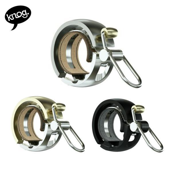 KNOG ノグ 自転車用ベル Oi Oi LUXE SMALL オイ リュクス スモール 22.2mm径ハンドルバー用 バイシクルベル ブラック ブラス シルバー
