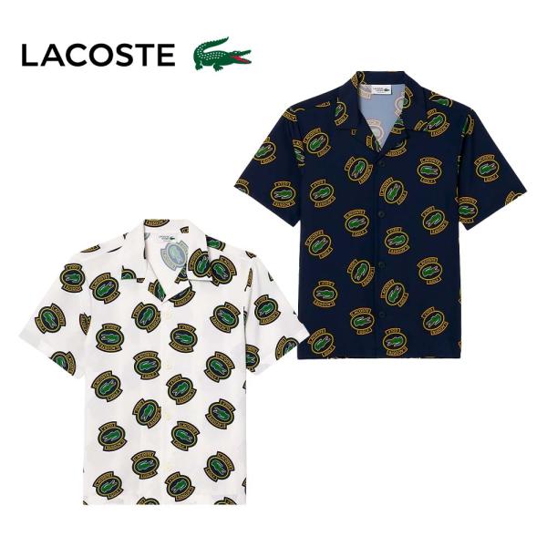 新品 ラコステ LACOSTE ストレッチゴルフオープンネックシャツ 半袖 XS bespo_lacoste-ch7568-99