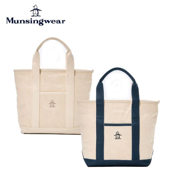 セール 20%OFF Munsingwear マンシングウェア ユニセックス ゴルフ ラウンドバッグ 帆布カートバッグ MG4FTT01U ペンギンロゴ刺繍