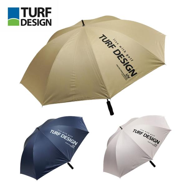 【セール】TURF DESIGN ターフデザイン ゴルフ 傘 パラソル TDPS-BE71 25FW 春夏 軽量 320g カーボン ユニセックス UVカット 99.9% 遮熱 日よけ 晴雨兼用