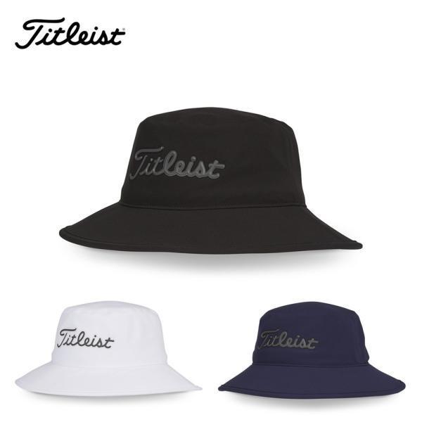 【セール】Titleist タイトリスト メンズ ゴルフ 帽子 ハット プレイヤーズ ステイドライ バケットハット TH23PSB 26FW 秋冬 防水 調節用ラバーストリング付