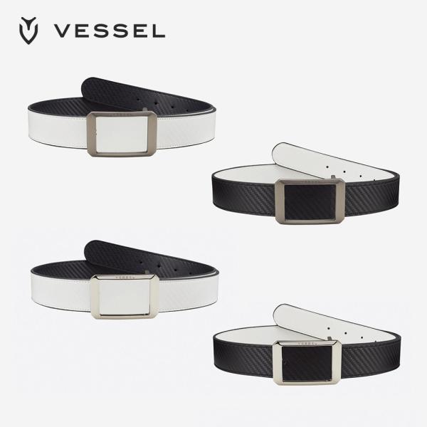 VESSEL ベゼル ゴルフウェア メンズ リバーシブル ベルト シンプル