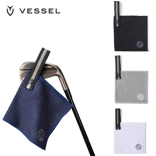 VESSEL ベゼル ユニセックス ゴルフ タオル Magnetic Golf Towel SS TW0225SS 吸湿性 マイクロファイバー素材 マグネット コンパクト 携帯性