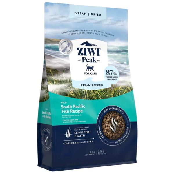 ジウィピーク ZiwiPeak スチーム＆ドライ・キャットフード ワイルド サウス・パシフィック・フィッシュ レシピ 2.2kg