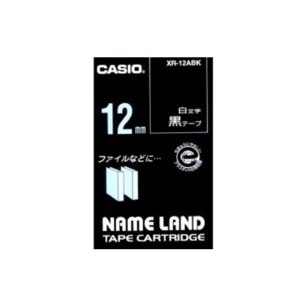 �J�V�I(CASIO) XR-12ABK  �l�[�������h�p�e�[�v �� ������ 12mm�� 8m