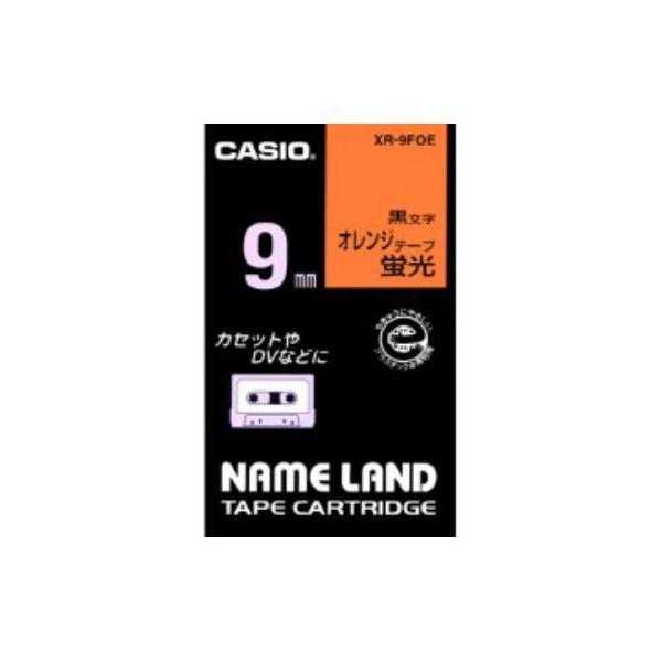 �J�V�I(CASIO) XR-9FOE  �l�[�������h �u���e�[�v 9mm�� �I�����W�n ������