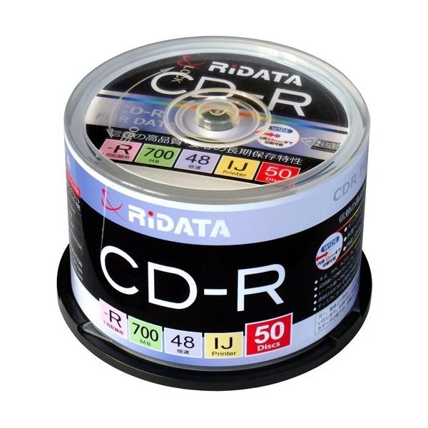 RiDATA CD-R700WPX50CK C f[^pCD-R XshP[X50