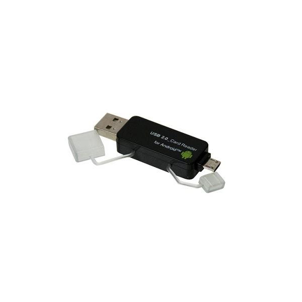 iJoV CRW-DSD63BK USB 2.0Ή Android PCp SD^micro SDJ[h[_[ ubN