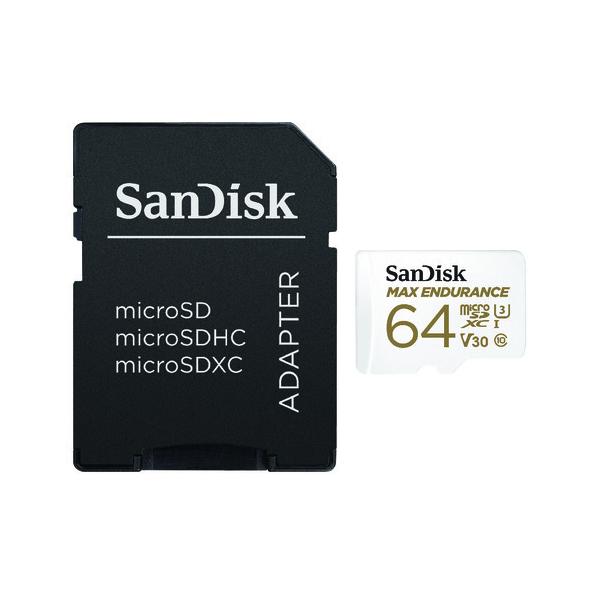 TfBXN@SanDisk@MAX EnduranceϋvJ[h 64GB@hƃJȂǂ!  SDSQQVR-064G-JN3ID
