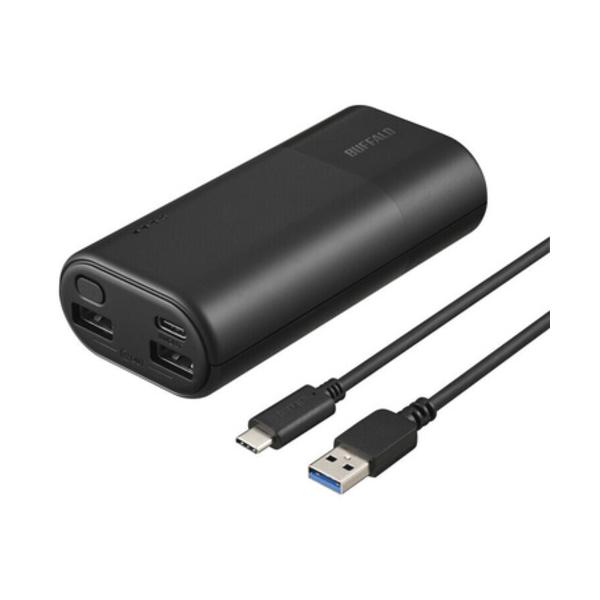 BUFFALO BSMPB10030C3BK ���o�C���o�b�e���[ 10,000mAh �u���b�N