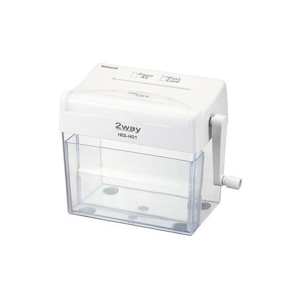 他サイト： ナカバヤシ HES-H01W ハンドシュレッダ ホワイトの商品画像