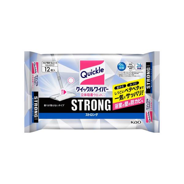 花王　クイックル立体吸着ウエットシートストロング12枚 861