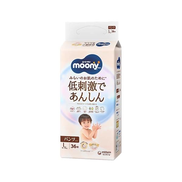 ユニ・チャーム ムーニーマン 低刺激であんしん パンツタイプ おむつ L