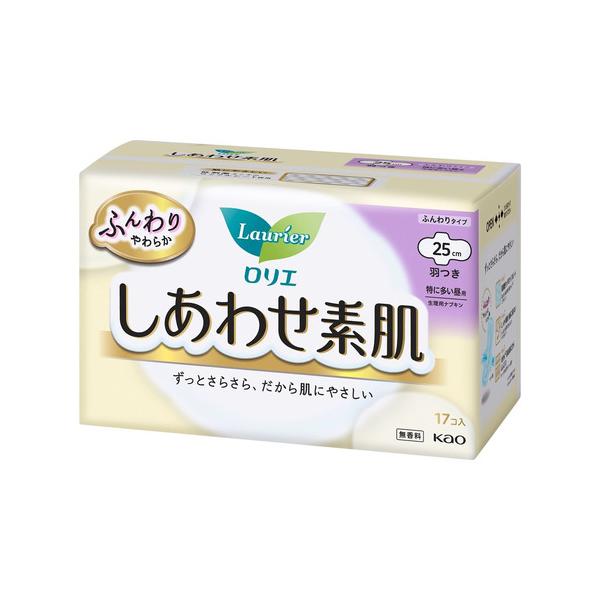 他サイト： 花王 ロリエ しあわせ素肌 特に多い昼用羽つき 17個の商品画像