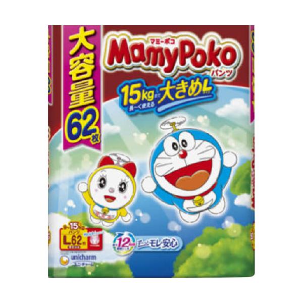 他サイト： ユニ・チャーム マミーポコパンツ ドラえもん Ｌ ６２枚の商品画像