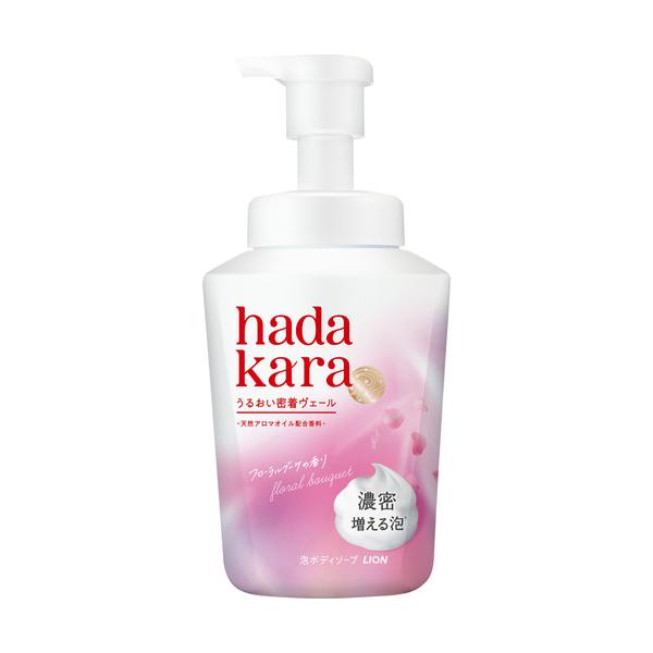 ライオン hadakara モイストボディケアソープ 泡タイプ フローラル