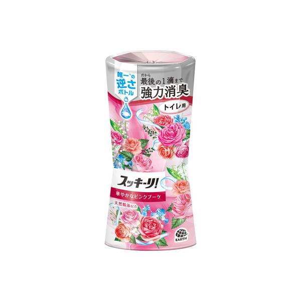 他サイト： アース製薬 スッキーリ! トイレ用 華やかなピンクブーケ トイレ用芳香剤 400mLの商品画像
