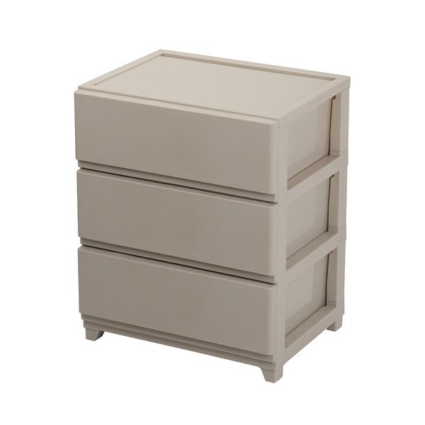 JEJアステージ デコニーSVW3段GB デコニーシーヴォワイド チェスト グレーベージュ 446