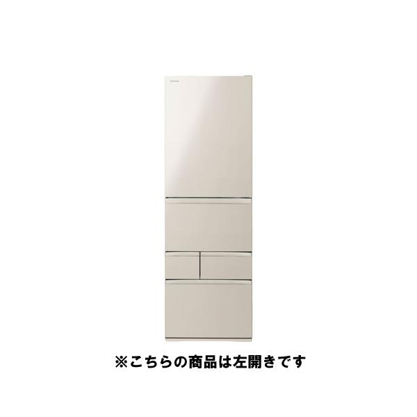 無料長期保証】東芝 冷蔵庫 465L 左開き 5ドア 幅60cm 摘みたて野菜室