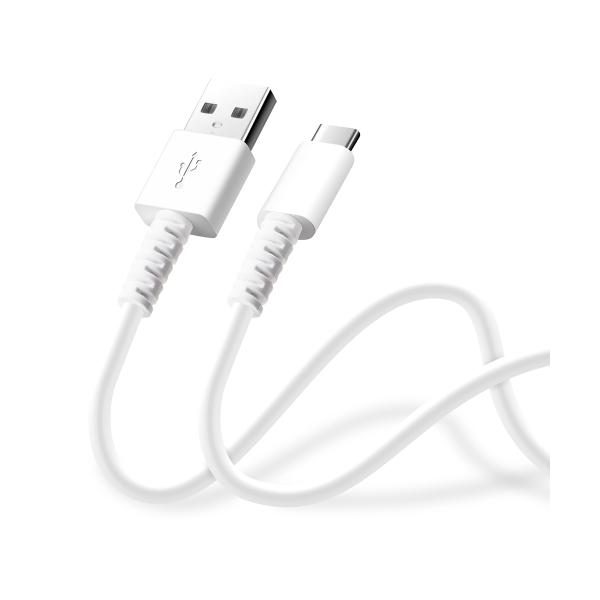 PGA PG-YWCA05WH [d^ʐM 炩P[u USB-AtoUSB-C Premium Style 0.5m zCg