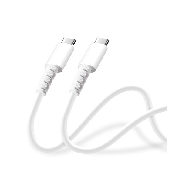 PGA PG-YWCC12WH [d^ʐM 炩P[u USB-CtoUSB-C Premium Style 1.2m zCg