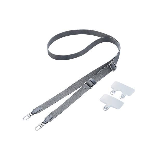 エレコム P-STSDH2FBK ショルダーストラップ フラット ブラック  500