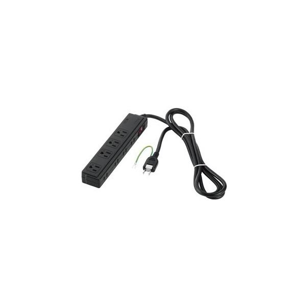 �o�b�t�@���[ BSTAPSDC820BK �d���^�b�v ���T�[�W�h�~�^�W���X�C�b�`�t(4+4���E2m) �u���b�N