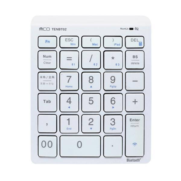 �~���V TENBT02�^WH Bluetooth5.0�Ή� ���C�����X�e���L�[   �z���C�g