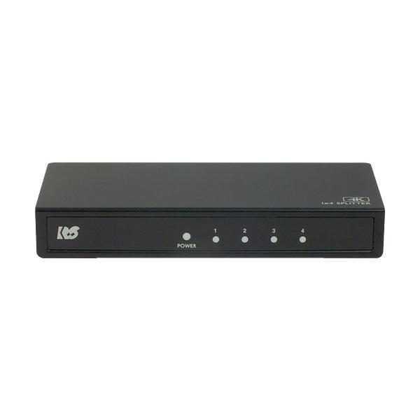 ラトックシステム RS-HDSP4P-4KZ 4K60Hz対応1入力4出力HDMI分配器
