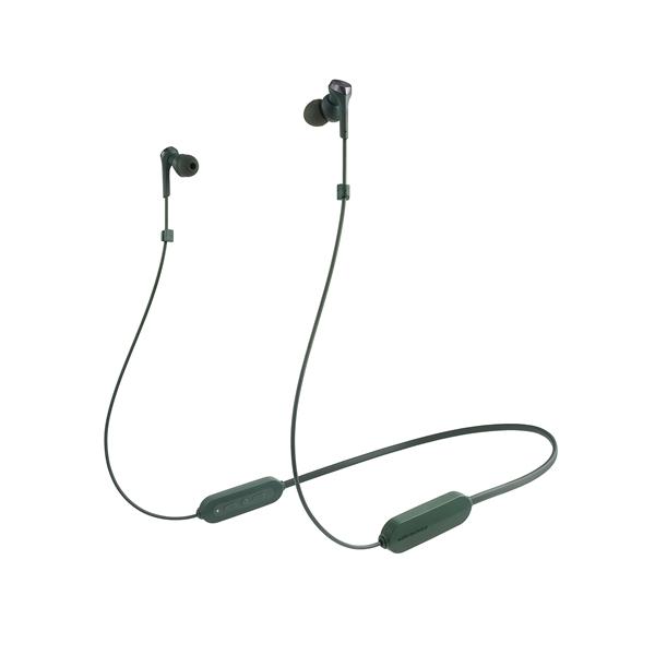 �I�[�f�B�I�e�N�j�J ATH-CKS330XBT GR ���C�����X�C���z�� Bluetooth �l�b�N�o���h �}�C�N�Ή� �O���[��