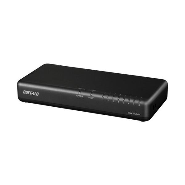 BUFFALO（バッファロー） LSW6-GT-8NP／BK Giga対応 スイッチングハブ
