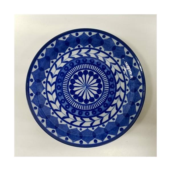 【在庫限り】中皿 ブルーアラビアン ブルー 446