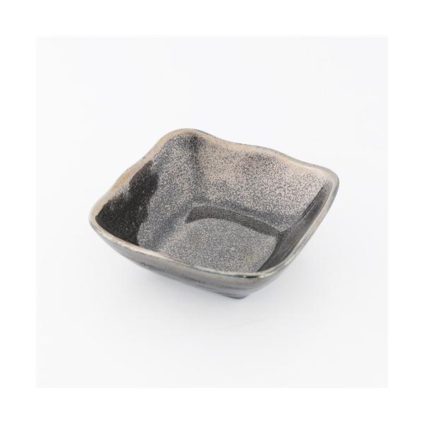 【在庫限り】ヤマダオリジナル 天目角皿10.0 幅10.0×奥行10.0×高さ3.5cm ブラック 446